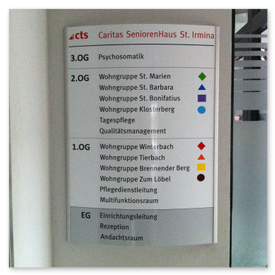 Tür- und Wandschilder im Büro