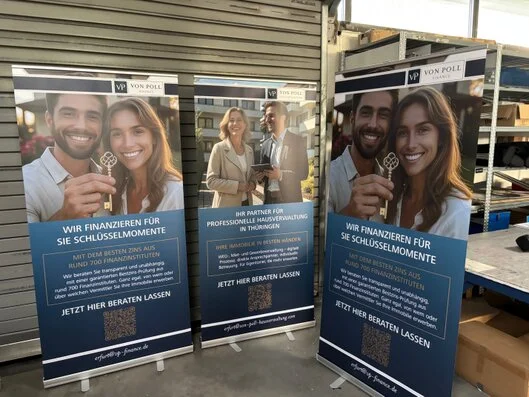 Roll-Up Displays im Einsatz
